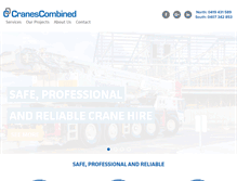 Tablet Screenshot of cranescombined.com.au